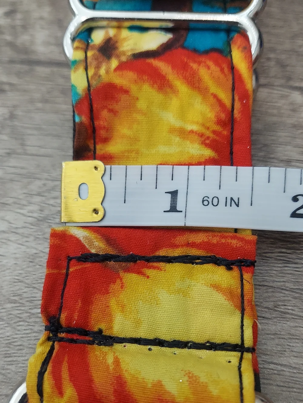 Custom Martingale Dog Collar Hawaiian Tropical Hibiscus 1.5